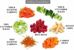 4 In 1 Vegetable Cutter Chopper Adjustable Multi - function Vegetable Cutter Kitchen Shredder Grater Artifact - Qifaya