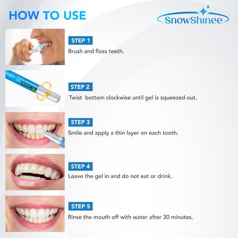 Dazzling Instant White Teeth Whitening Pen - Qifaya