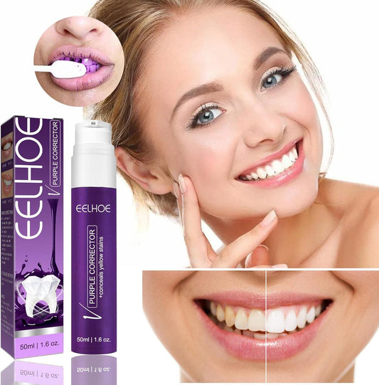 Purple Whitening Toothpaste | Bright Smile & Stain Remover - Qifaya