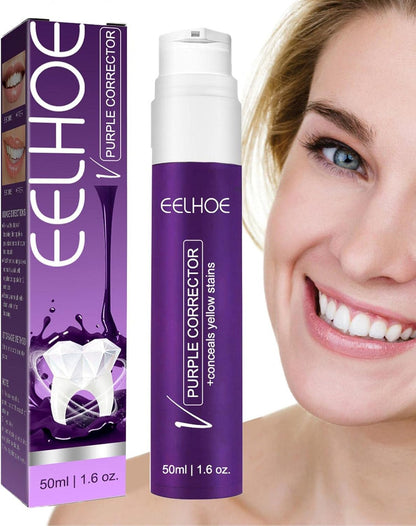Purple Whitening Toothpaste | Bright Smile & Stain Remover - Qifaya