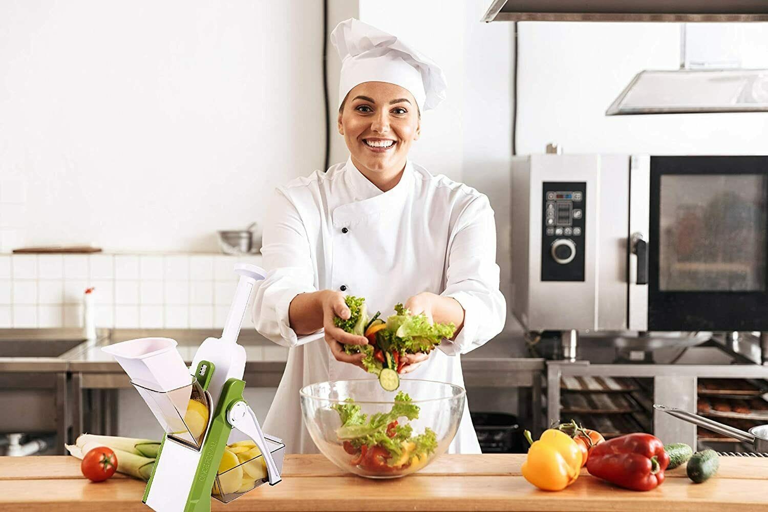 4 In 1 Vegetable Cutter Chopper Adjustable Multi - function Vegetable Cutter Kitchen Shredder Grater Artifact - Qifaya